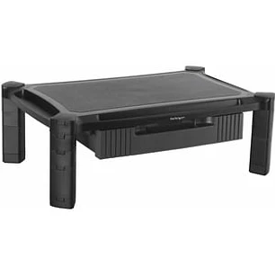 Base con Cajón para Monitor - de Altura Ajustable con Columnas Apilables - con Soporte para Pantallas hasta 32 Pulgadas - Hasta 81.3cm (32