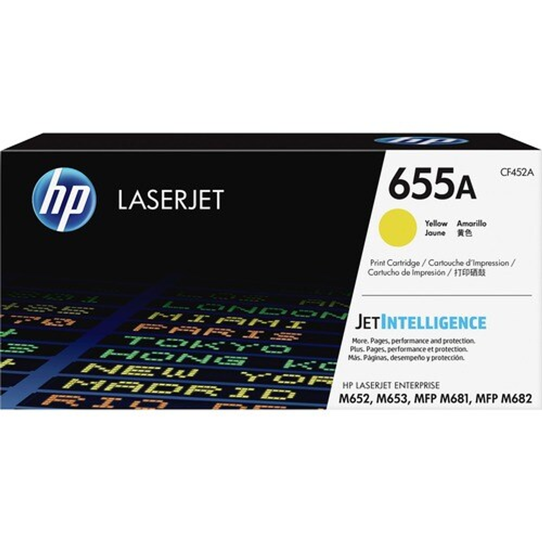 Toner HP 655A amarillo 10500 páginas 1
