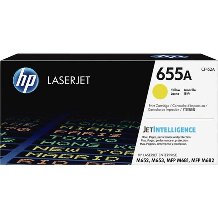 Toner HP 655A amarillo 10500 páginas 1