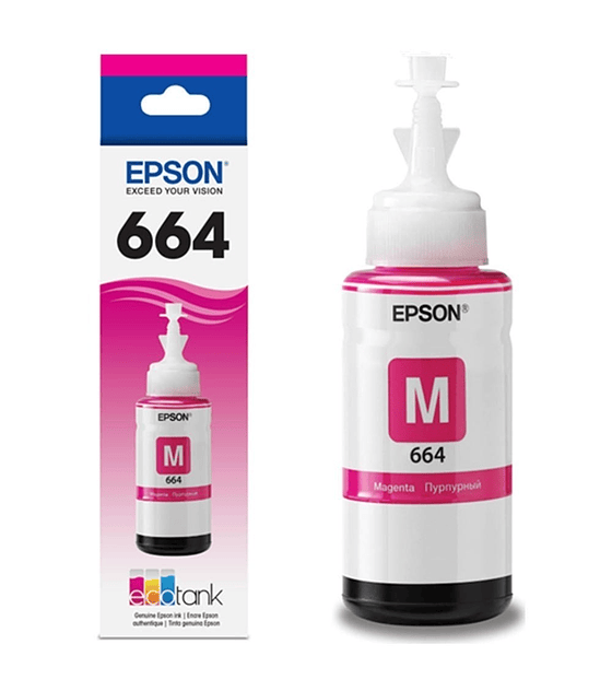 Botella de Tinta Epson T664320-AL magenta 