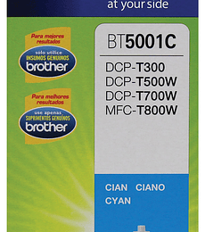Botella de tinta Brother Cián BT5001C