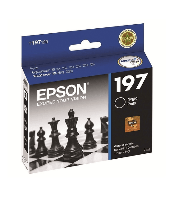 Cartridge de Tinta Epson Negro XL T197120-AL 