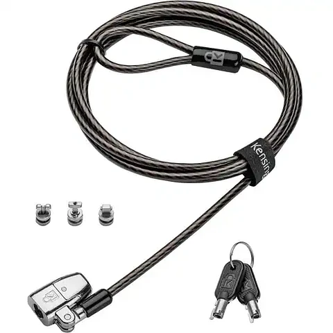 Cable de Bloqueo Kensington ClickSafe 2.0 Para Portátil - 1.80m Cable - Cierre con llave - Acero al carbono, Plástico - Para Portátil