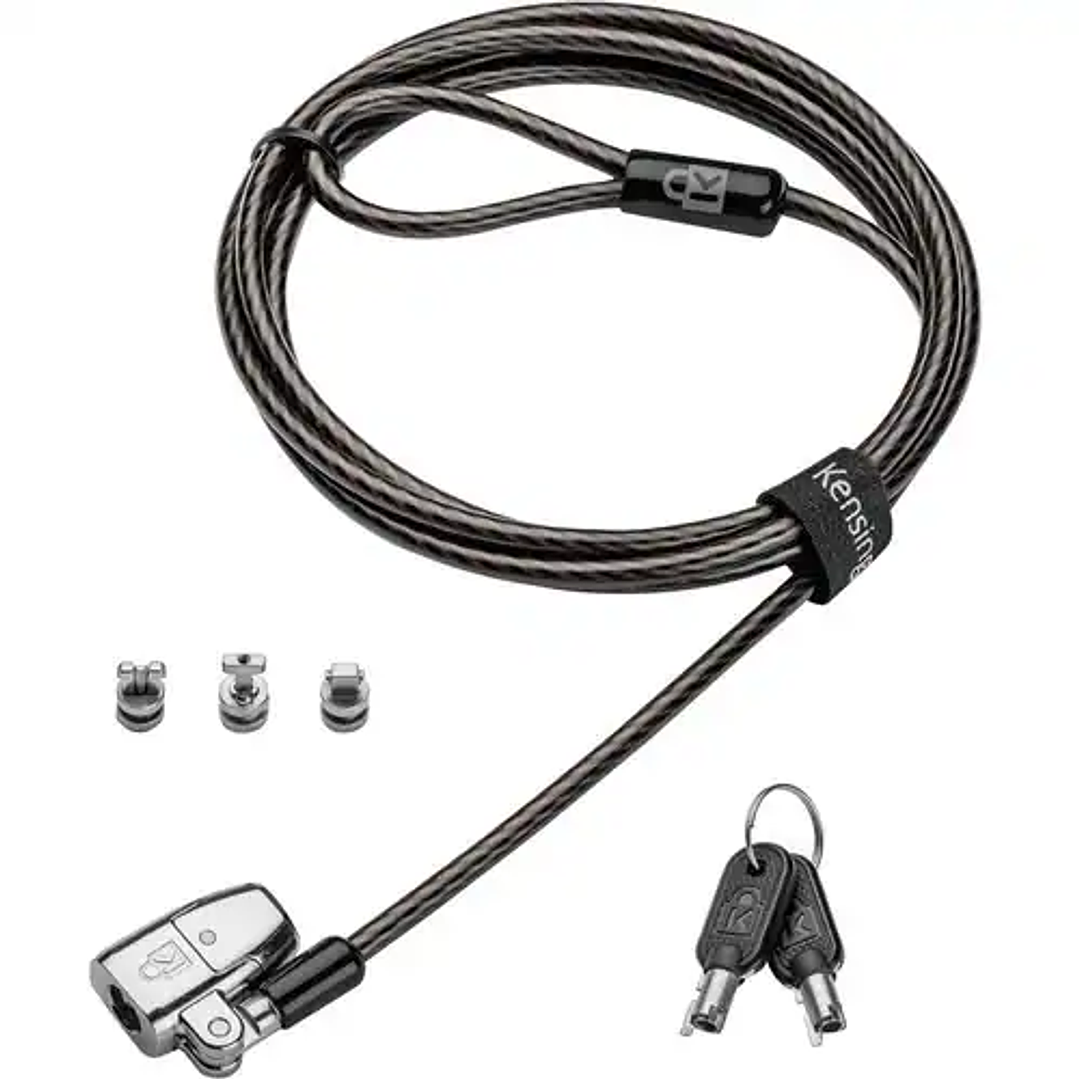 Cable de Bloqueo Kensington ClickSafe 2.0 Para Portátil - 1.80m Cable - Cierre con llave - Acero al carbono, Plástico - Para Portátil 1