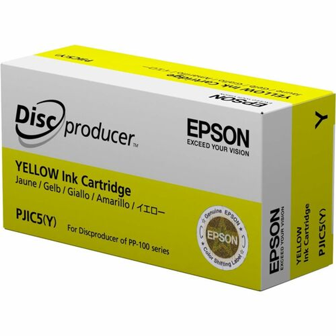Cartucho de tinta Epson PJIC7(Y) Inyección de tinta - Amarillo - Original  1