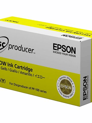 Cartucho de tinta Epson PJIC7(Y) Inyección de tinta - Amarillo - Original 