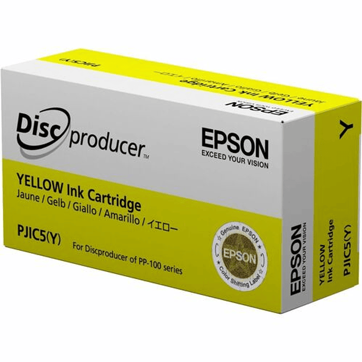 Cartucho de tinta Epson PJIC7(Y) Inyección de tinta - Amarillo - Original  1