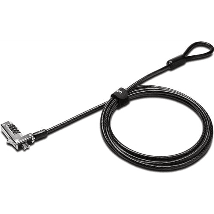 Cable de Bloqueo Kensington Slim Para Portátil - 1.83m Cable - Reiniciable - 4-dígitos - Cerradura de combinación - Negro - Acero al carbono - Para Portátil 1