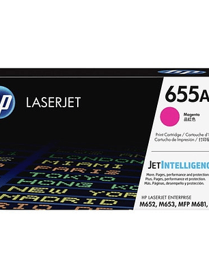 Tóner HP 655A Magenta