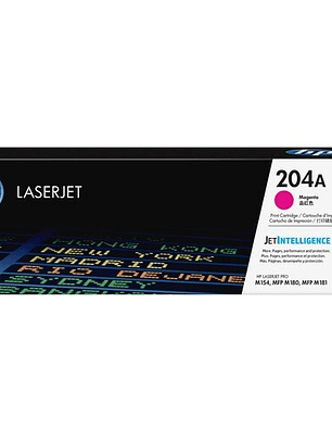 Toner HP 204A en color magenta