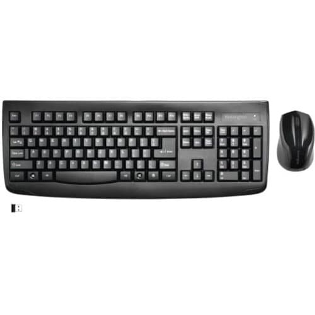 Teclado y Mouse Kensington Pro Fit - QWERTY - English - 1 - USB Inalámbrico Bluetooth - Keyboard/Keypad Color: Negro - USB Inalámbrico Bluetooth - Láser - 1000 dpi 1