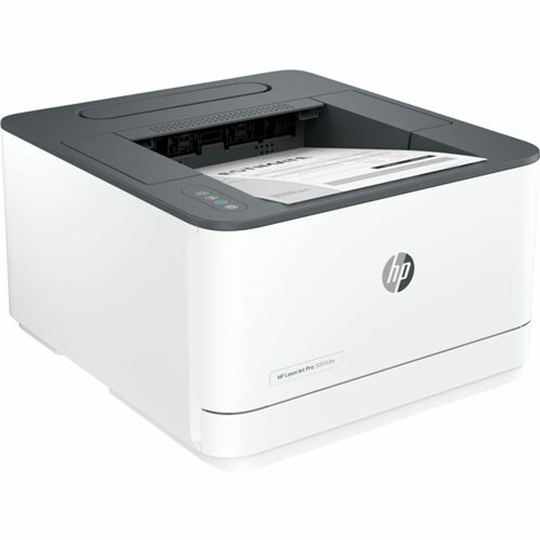 Impresora Láser Inalámbrico De Escritorio HP LaserJet Pro 3003dw - Monocromo - 35 ppm de impresión monocolor - 1200 x 1200 dpi - Manual Impresión dúplex - 250 Hojas Entrada 1