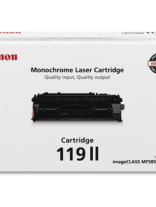 Cartucho de tóner Canon CRG-119II Láser - Negro - Original