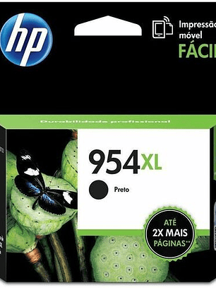 Cartucho de tinta HP 954XL Alto Rendimiento Inyección de tinta Negro Original