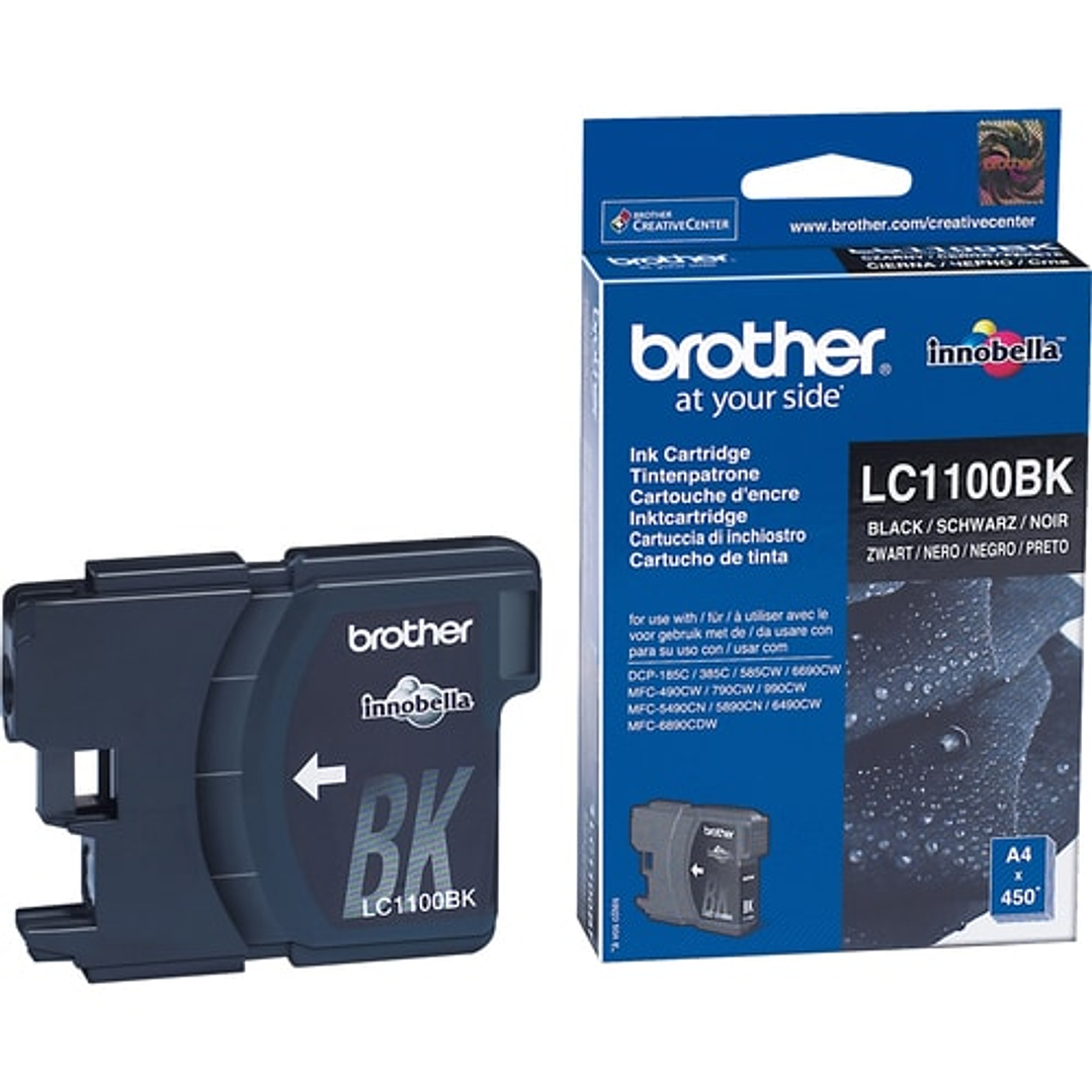Cartucho de tinta Brother LC1100 en color negro 1