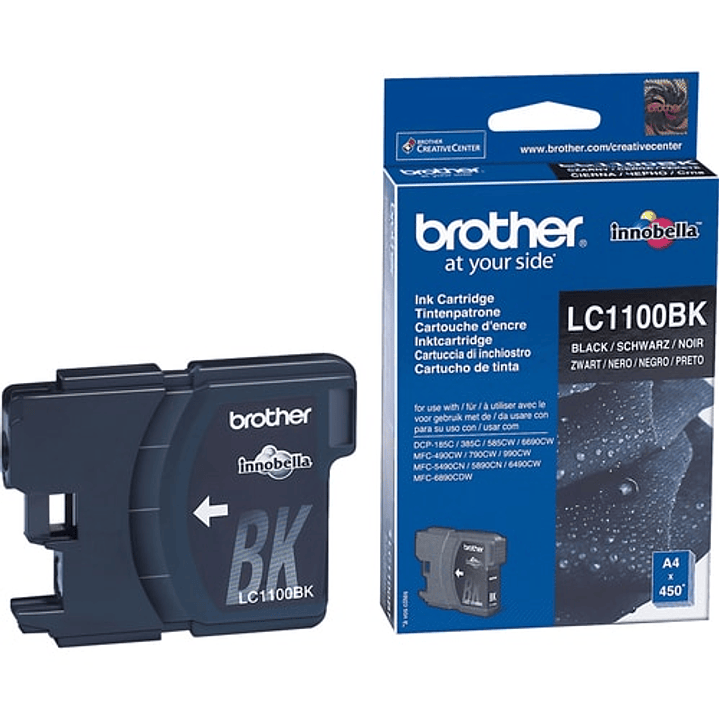 Cartucho de tinta Brother LC1100 en color negro 1