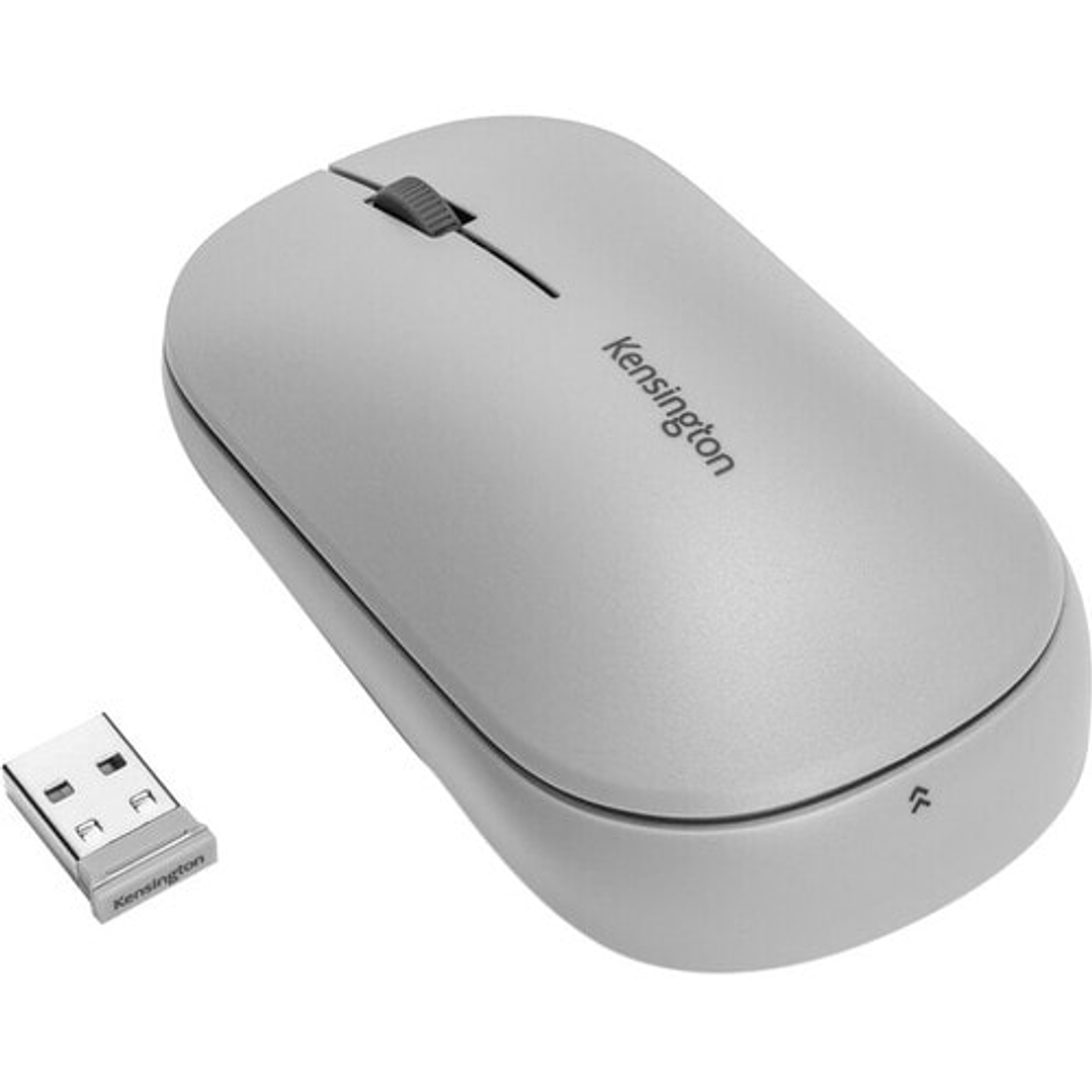 Mouse Kensington SureTrack - Frecuencia Bluetooth/Radio - USB 2.0 - Óptico - 3 Botón(es) - Gris - 1 - Conforme con normas TAA - Inalámbrico - 2.40GHz - 4000 dpi 1