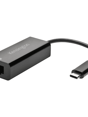 Tarjeta Gigabit Ethernet para Portátil Kensington CA1100E - 10/100/1000Base-T - De Escritorio - USB Tipo C - 1Gbit/s Ratio de Transferencia de Datos - 1 Puerto(s)