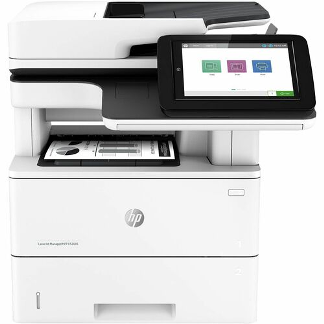 Impresora Láser Multifunción HP LaserJet Managed E52645dn Cableado - Monocromo - Copiadora/Impresora/Escáner - 45 ppm de impresión monocolor - 1200 x 1200 dpi 1