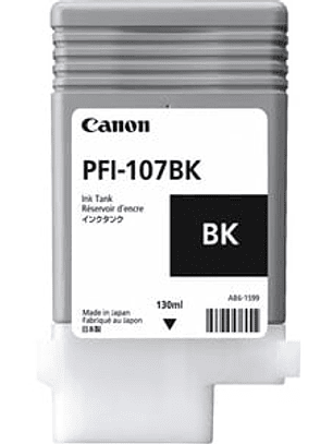 Cartucho de tinta Canon 107BK Inyección de tinta Negro Original