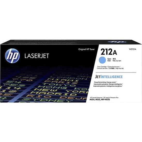 Cartucho de tóner HP 212A Estándar Rendimiento Láser Azul ciánico Original 1