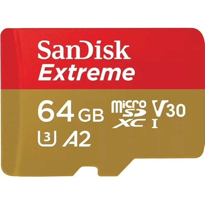 MicroSDXC SanDisk Extreme - 64GB - V30 - 170MB/s Leer - 80MB/s Escribir 1