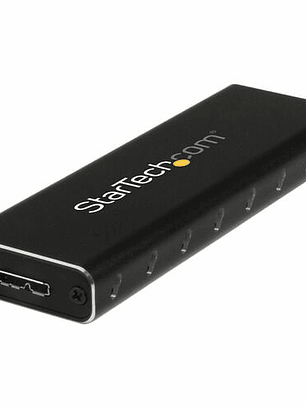 Adaptador SSD M.2 a USB 3.0 UASP con Carcasa Protectora - Conversor NGFF de Unidad SSD - 1 x SSD admitido - 1 x Bahía Total - Aluminio