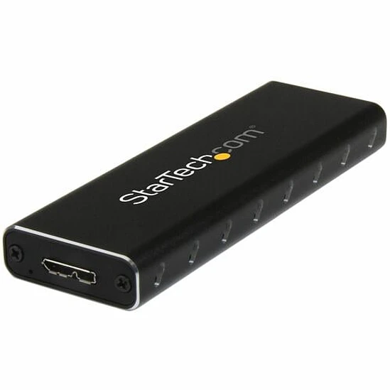 Adaptador SSD M.2 a USB 3.0 UASP con Carcasa Protectora - Conversor NGFF de Unidad SSD - 1 x SSD admitido - 1 x Bahía Total - Aluminio 1