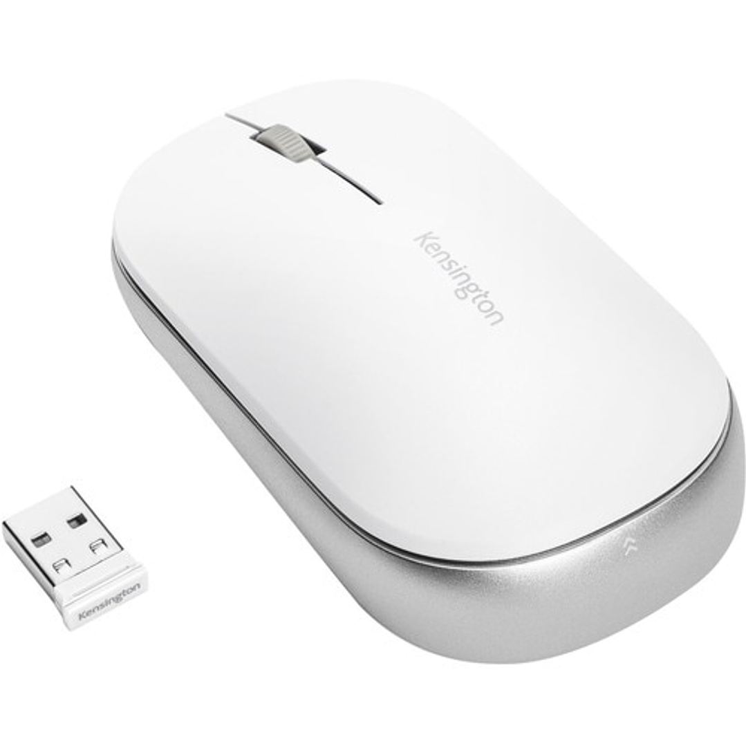 Mouse Kensington SureTrack - Frecuencia Bluetooth/Radio - USB 2.0 - Óptico - 3 Botón(es) - Blanco - 1 - Conforme con normas TAA - Inalámbrico - 2.40GHz - 4000 dpi 1