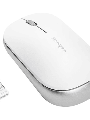 Mouse Kensington SureTrack - Frecuencia Bluetooth/Radio - USB 2.0 - Óptico - 3 Botón(es) - Blanco - 1 - Conforme con normas TAA - Inalámbrico - 2.40GHz - 4000 dpi