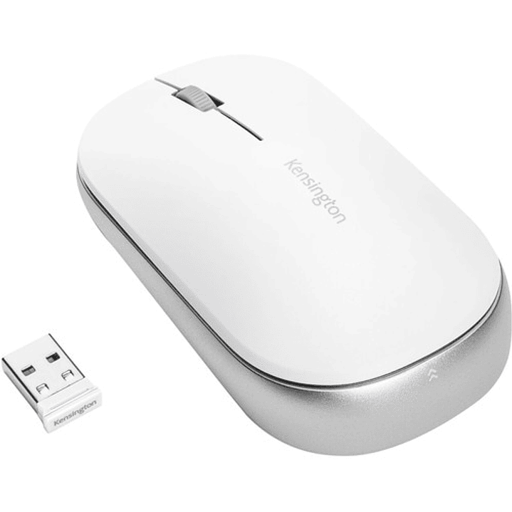 Mouse Kensington SureTrack - Frecuencia Bluetooth/Radio - USB 2.0 - Óptico - 3 Botón(es) - Blanco - 1 - Conforme con normas TAA - Inalámbrico - 2.40GHz - 4000 dpi 1