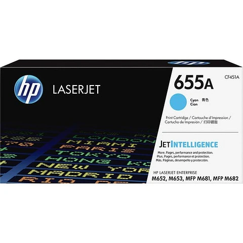 Tóner HP 655A Cian