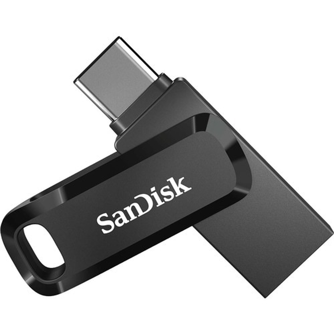 Unidad flash SanDisk Ultra Dual Drive Go - 128GB - USB 3.1 Tipo C, USB Tipo A - Negro - 150MB/s Read Speed 1