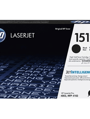 Cartucho de tóner HP 151X Negro Original