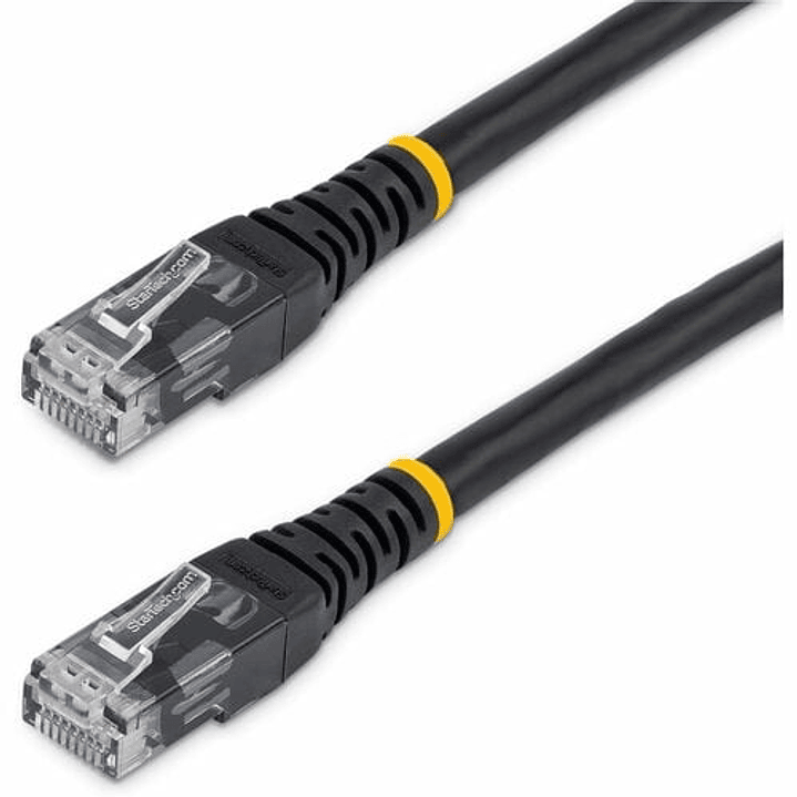 Cable de 3m Negro de Red Gigabit Cat6 Ethernet RJ45 UTP Moldeado - Certificado ETL - Cable for Dispositivo de red - 10Gbit/s - Cable de conexión 1