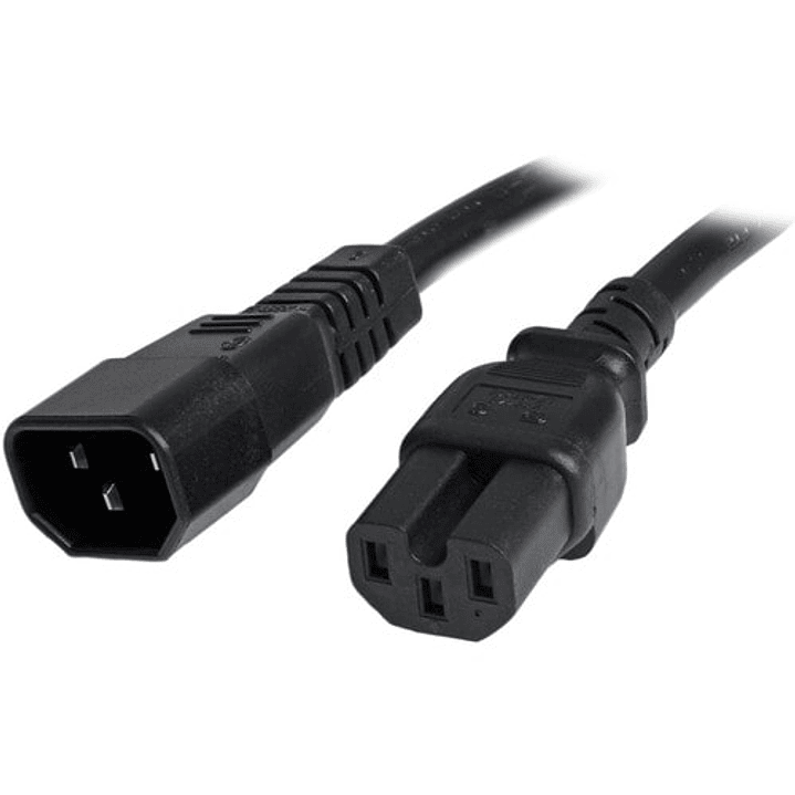 Cable 1.8m 14 AWG Adaptador Jumper Bridge IEC C14 a IEC C15 para Servidor UPS - Para Unidad de distribución eléctrica, Servidor, 1