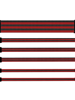 Cooler Master Cable de extensión - 30cm - Para Placa Base, Fuente de alimentación - ATX, CPU, CPU, PCI-E, PCI-E - Negro, Rojo
