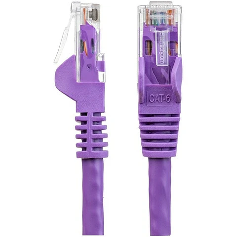 Cable de Red de 3m Púrpura Cat6 UTP Ethernet Gigabit RJ45 sin Enganches - Cable for Dispositivo de red - 6Gbit/s - Cable de conexión 