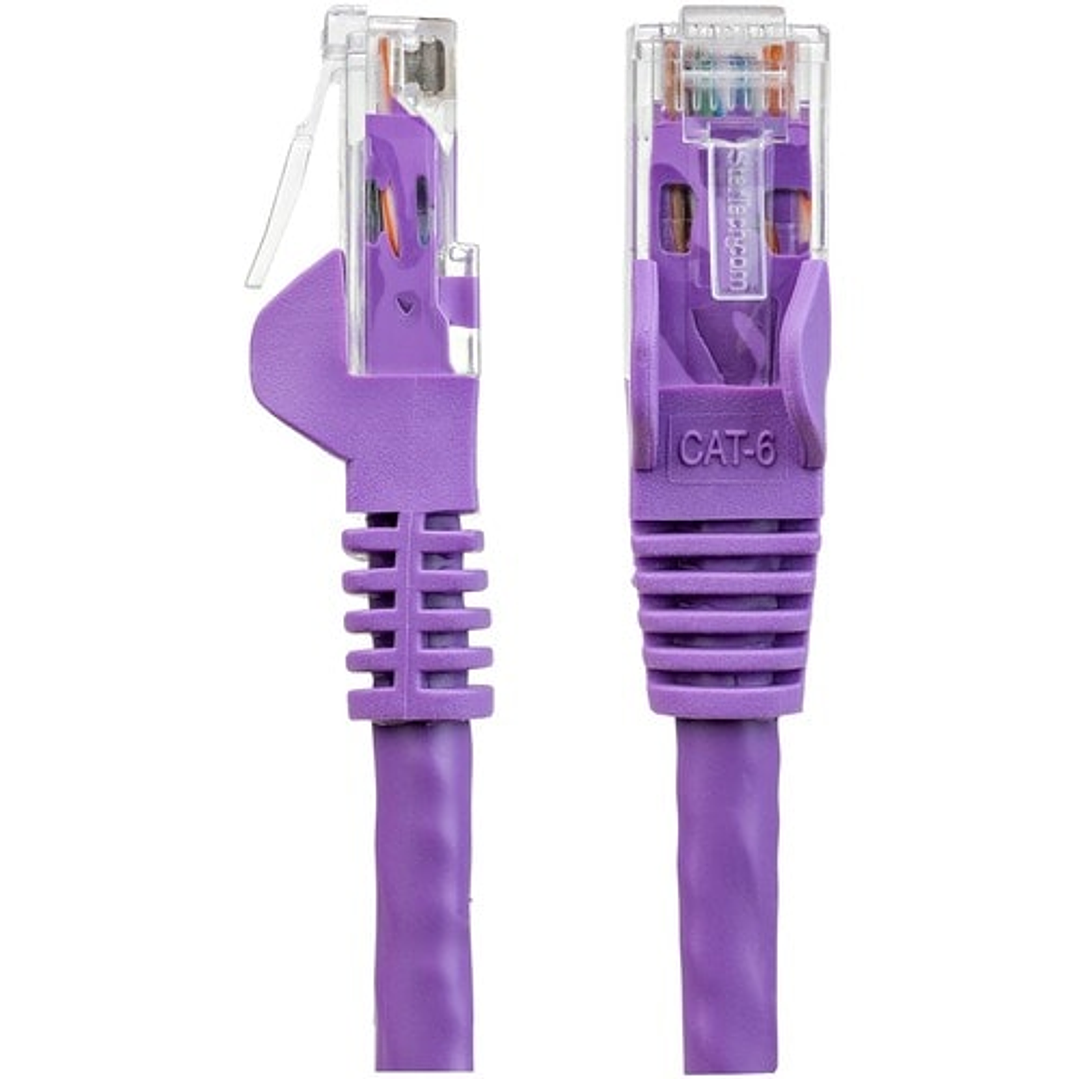 Cable de Red de 3m Púrpura Cat6 UTP Ethernet Gigabit RJ45 sin Enganches - Cable for Dispositivo de red - 6Gbit/s - Cable de conexión  1