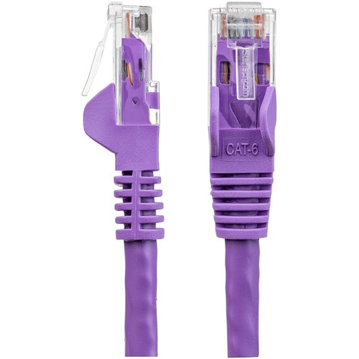 Cable de Red de 3m Púrpura Cat6 UTP Ethernet Gigabit RJ45 sin Enganches - Cable for Dispositivo de red - 6Gbit/s - Cable de conexión  1