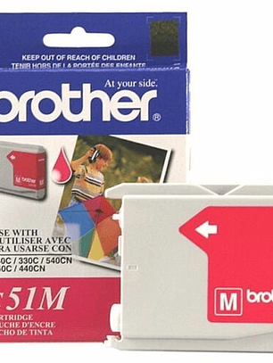 Cartucho de tinta Brother Innobella LC51M Inyección de tinta - Magenta