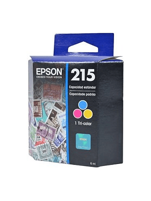 Cartucho de tinta Epson 215 Estándar Rendimiento Inyección de tinta - Tricolor - Original