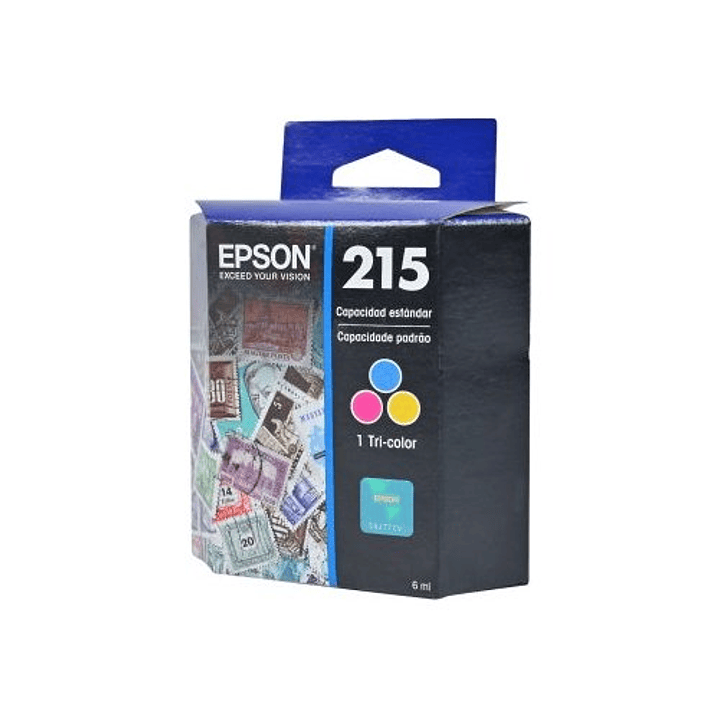 Cartucho de tinta Epson 215 Estándar Rendimiento Inyección de tinta - Tricolor - Original 1