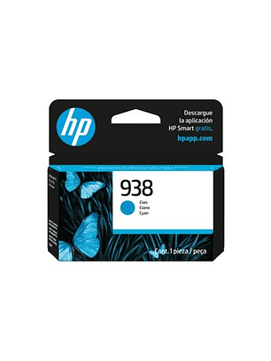 Cartucho de tinta HP 938 Estándar Rendimiento Inyección de tinta - Cyan Original