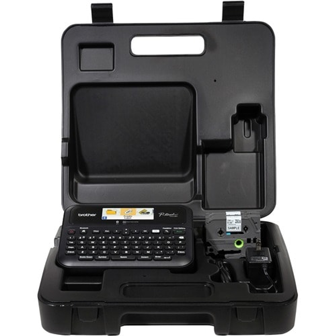 Impresora de etiqueta electrónica P-touch - Transferencia térmica - 30mm/s Mono - 27 Fonts - 8 Tamaño de fuente - 17 Tamaño de texto - 180 dpi - Etiqueta, Cinta - 3.50mm 1