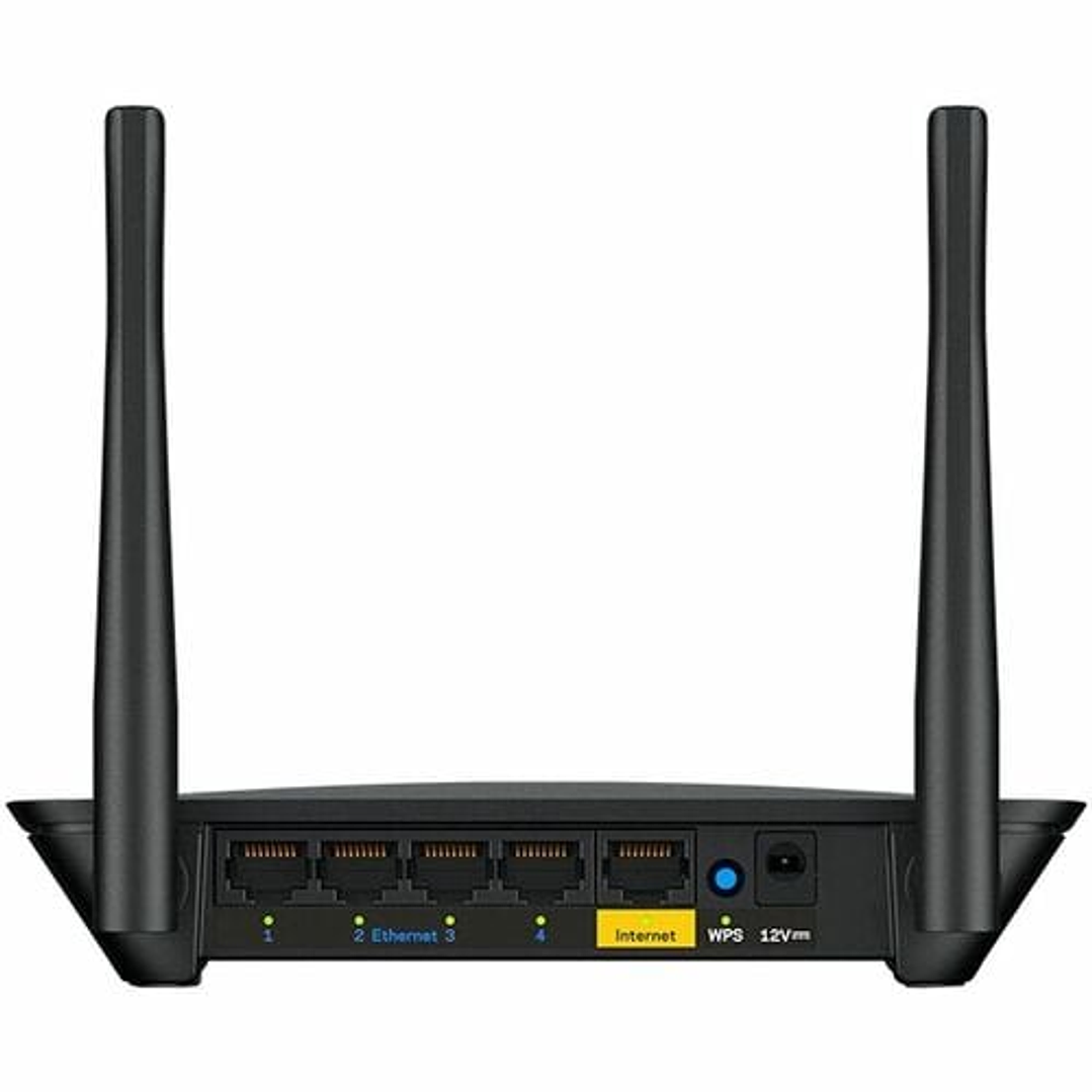 Router inalámbrico Linksys E5450 Wi-Fi 5 IEEE 802.11ac Ethernet - Banda dual - 2.40GHz Banda ISM - 5GHz Banda UNII - 2 x Antena - 153.60MB/s Velocidad Inalámbrica  2