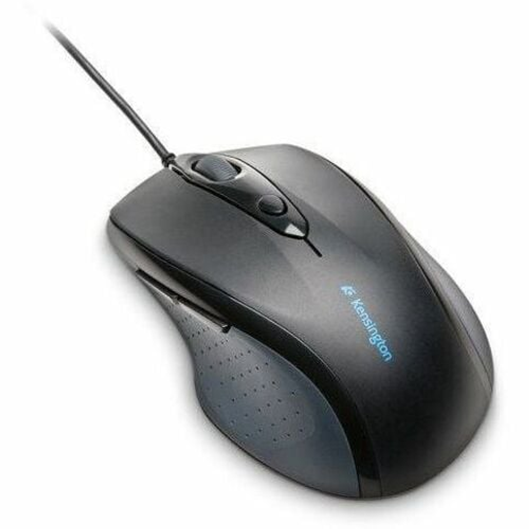 Mouse Kensington Pro Fit Tamańo completo - USB - Óptico - 3 Botón(es) - Negro - Cable - 3200 dpi - Rueda de desplazamiento - Diestro 1