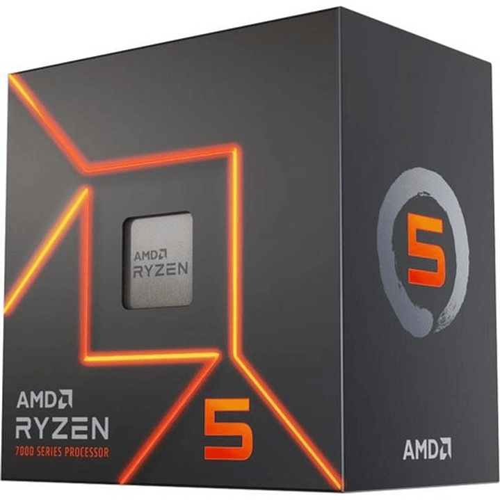 Procesador AMD Ryzen 5 7000 7600 Hexa-core (6 Core) 3.80GHz - Al por menor Paquete(s) - 32MB Caché L3 - 6MB Caché L2 - Procesamiento de 64 bits - 5.10GHz 1