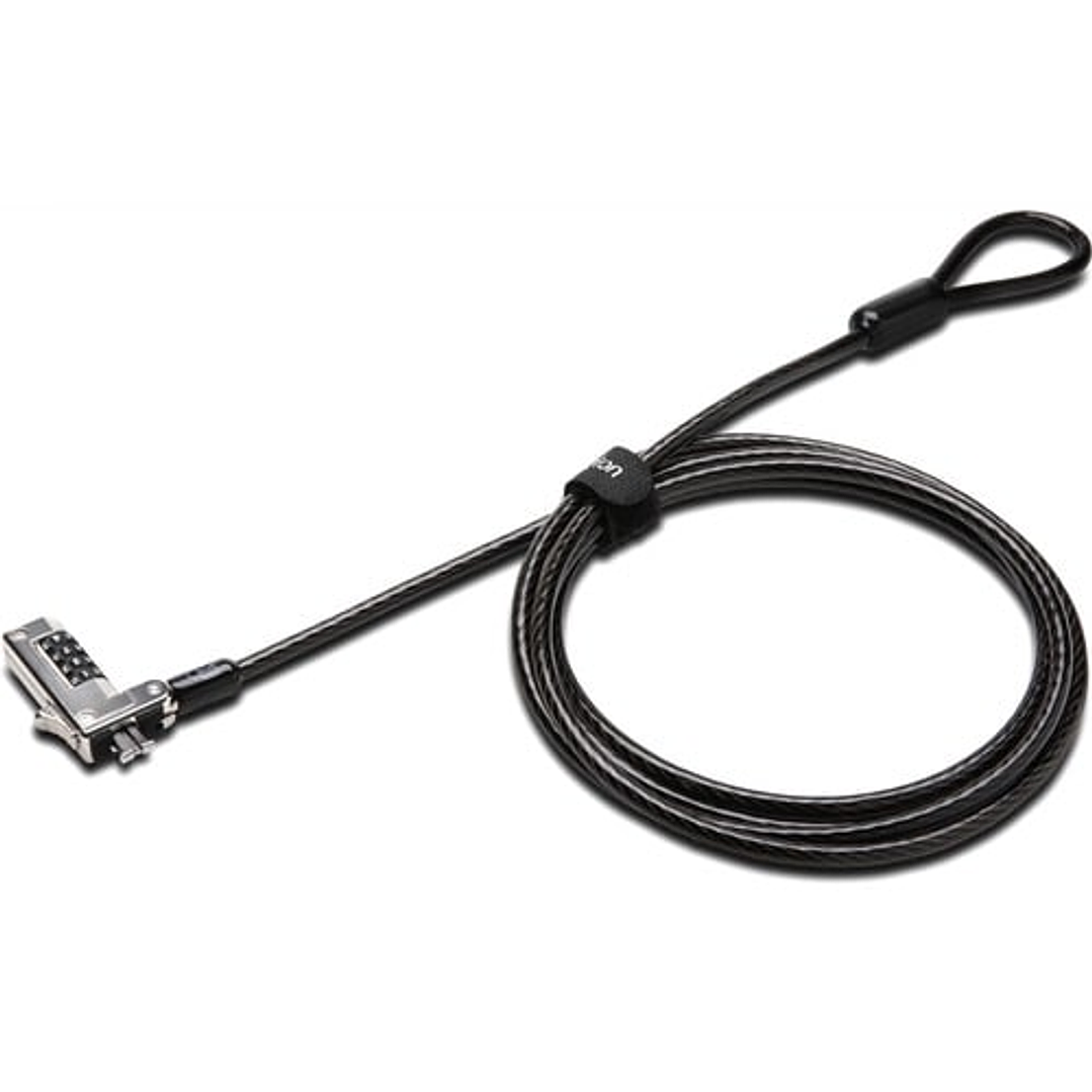 Cable de Bloqueo Para Portátil Kensington Slim - 1.83m Cable - Reiniciable - 4-dígitos - Cerradura de combinación - Negro - Acero al carbono - Para Portátil 1