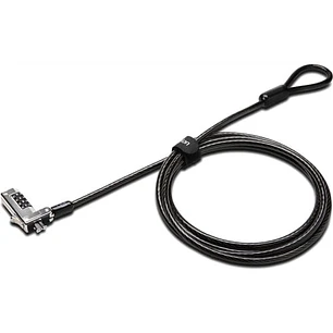 Cable de Bloqueo Para Portátil Kensington Slim - 1.83m Cable - Reiniciable - 4-dígitos - Cerradura de combinación - Negro - Acero al carbono - Para Portátil